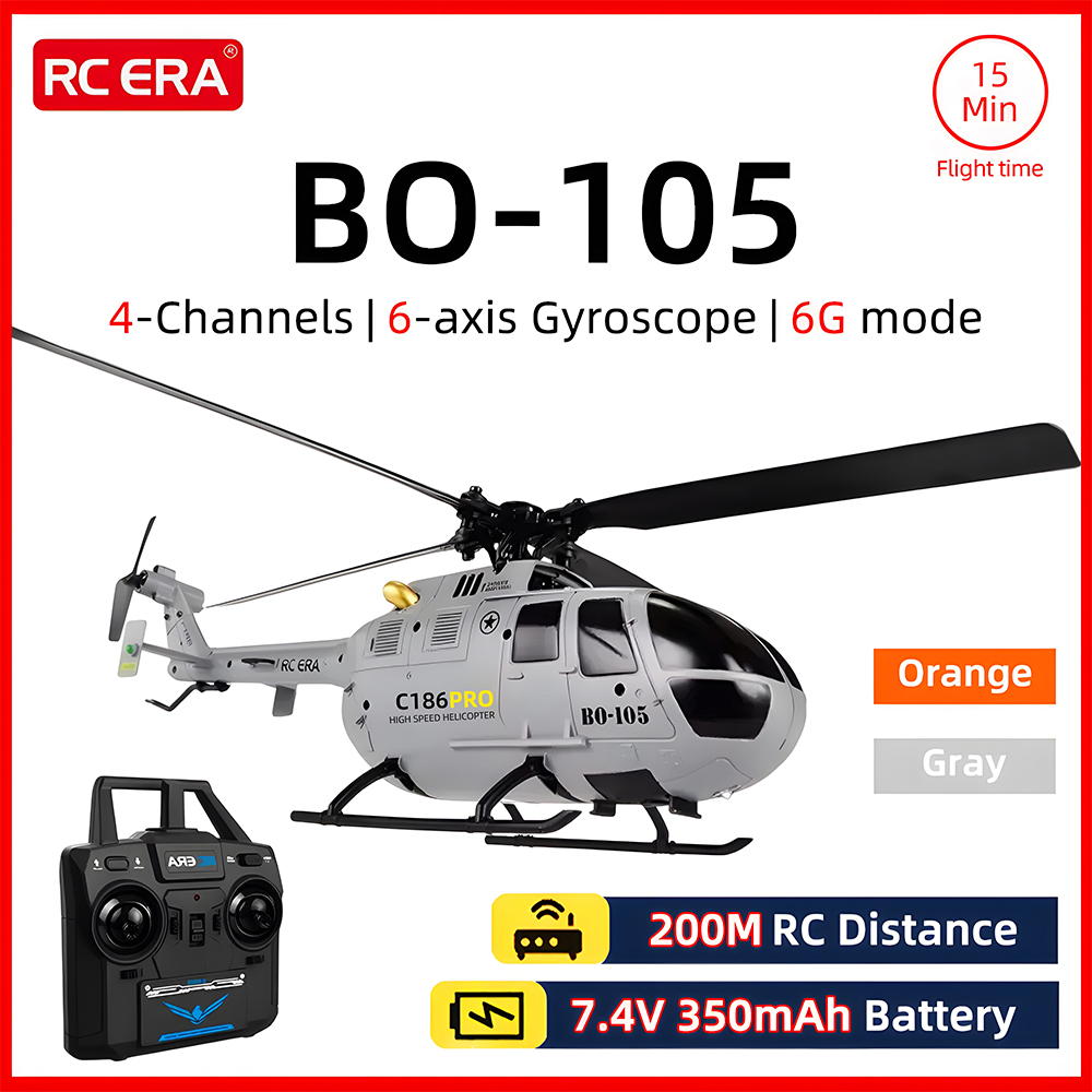 Rc Helicopter Gyro - RC ERA BO-105 Elicottero Scala 1:48