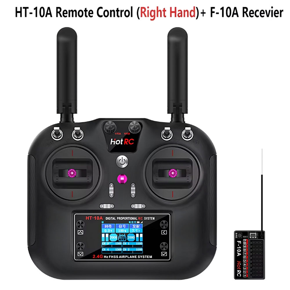 Rc Helicopter Motor - Trasmettitore Hotrc HT-10A 2.4G 10CH con