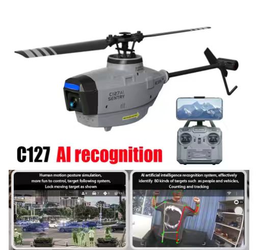 Rc Helicopter Single Rotor - RC ERA C127AI Elicottero Brushless 4CH