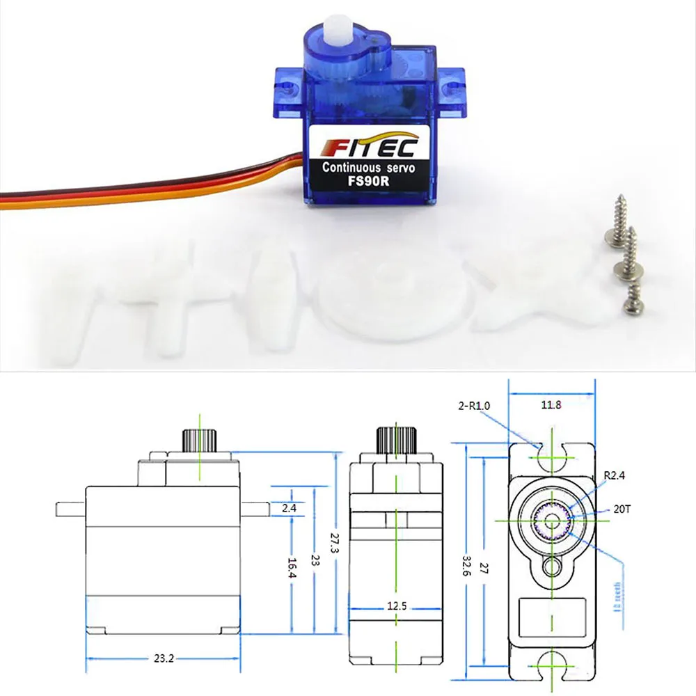 Feetech Mini FS90R Micro Servo - Rc Helicopter Parts recensione e prezzo