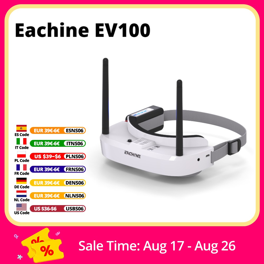 Eachine EV100 720*540 5.8G 72C - Rc Helicopter Case recensione e prezzo