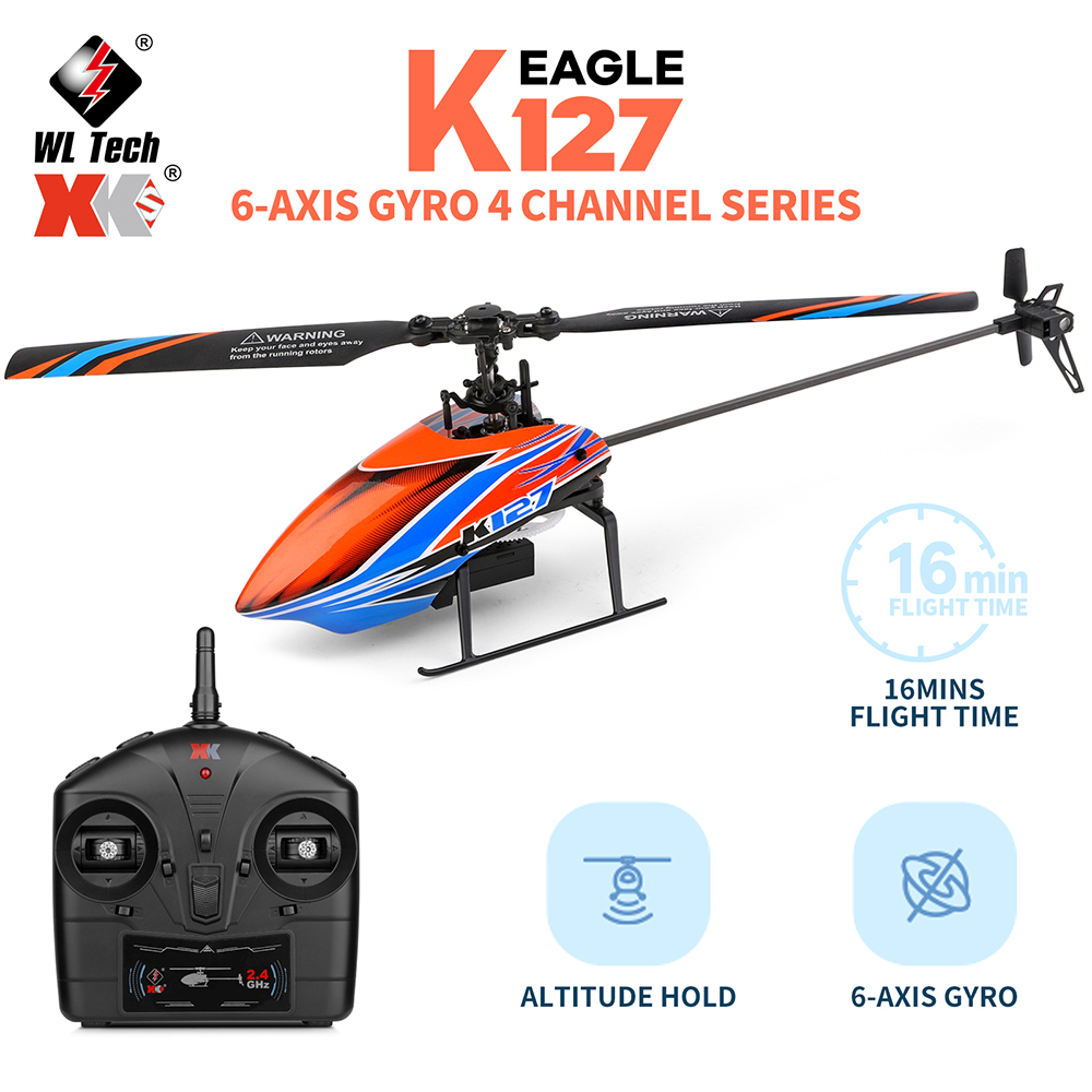 WLtoys XK K127 2.4G 4CH 6-Aixs - Rc Helicopter Blade recensione e prezzo